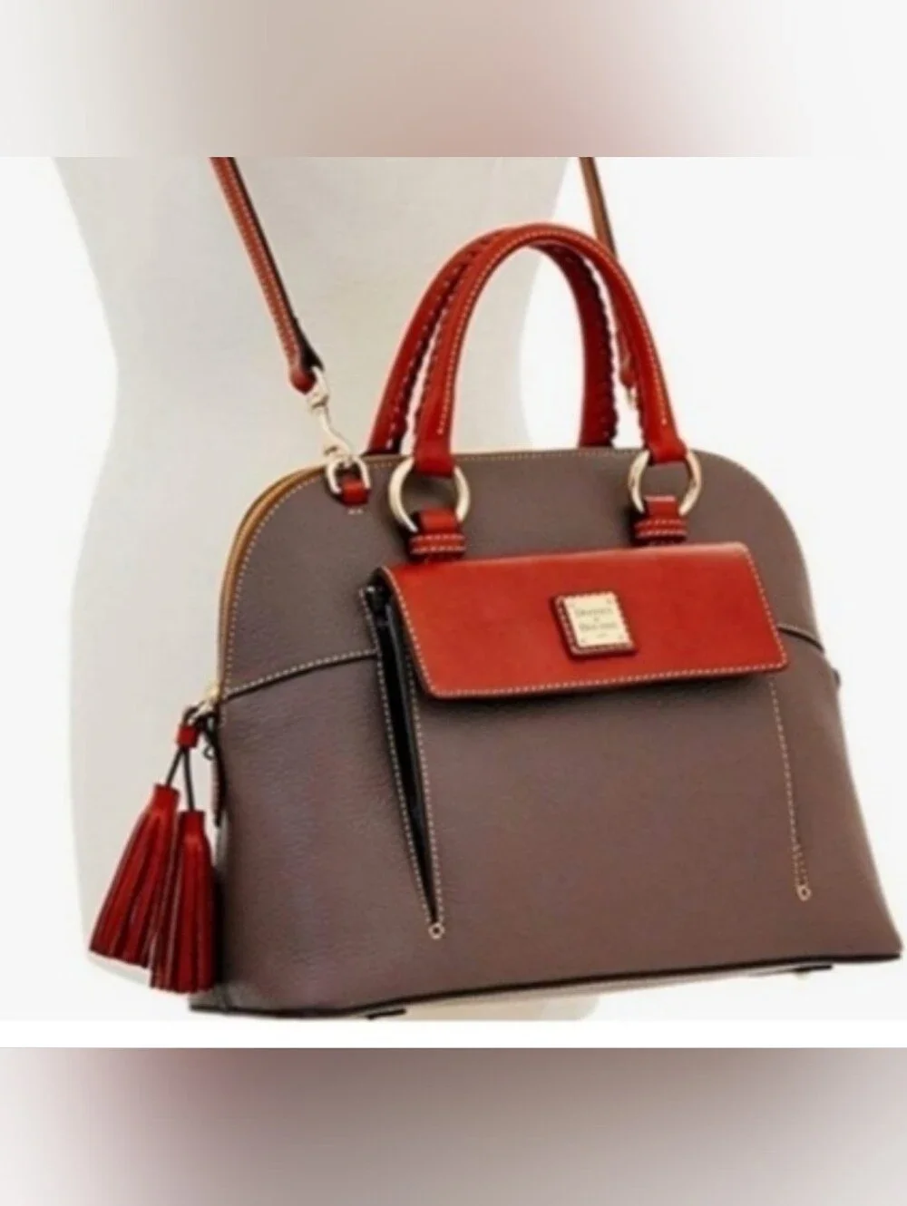 Dooney & Bourke Women's Leather Satchel Aubrey Bag Purse